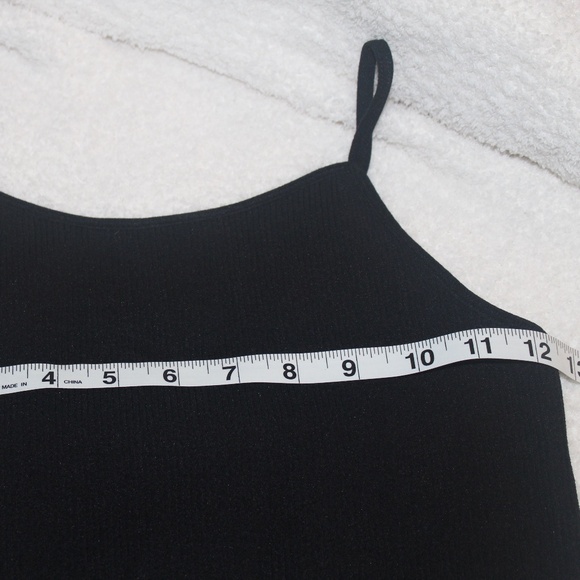 Alexander Jane Ribbed The Essential Crop | Skinny Strap Bralette in Sz (L/XL) - Picture 5 of 7